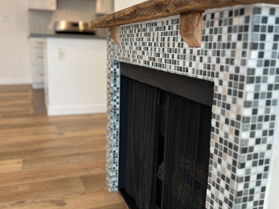 Reclaimed Wood Mantel from Midwest barn wood.
