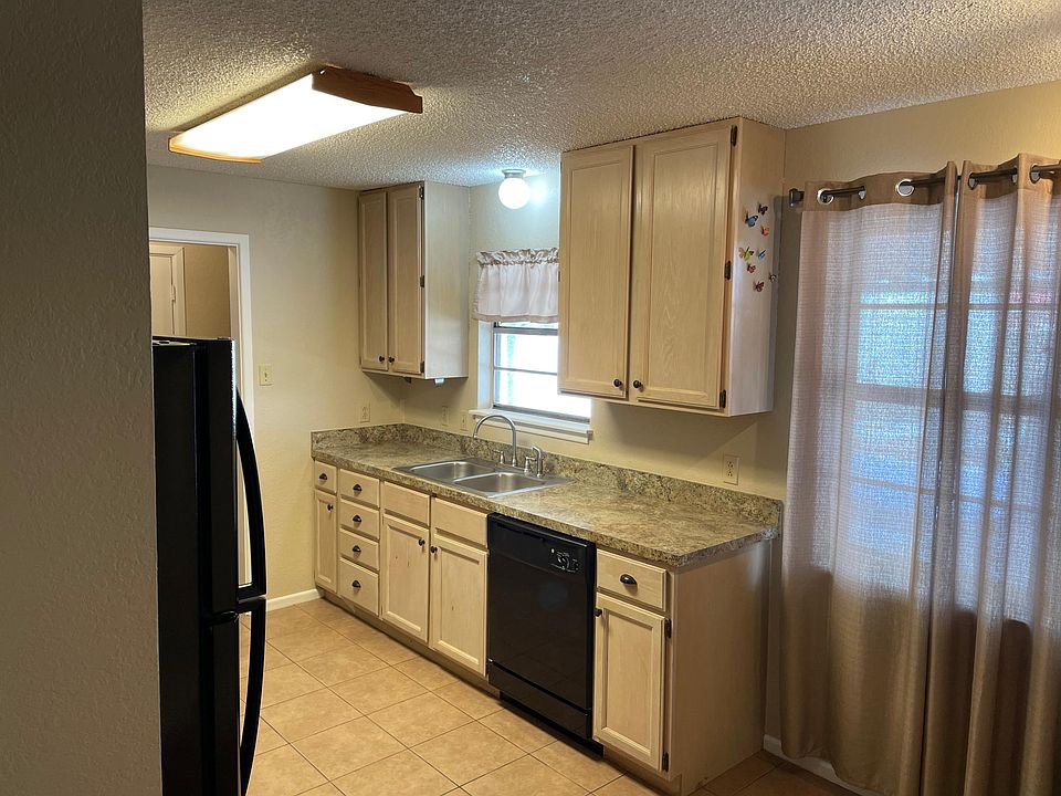 New counter tops and clean cabinets.