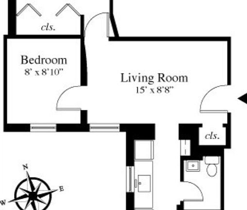 2nd image of 317 E 3rd St #4F