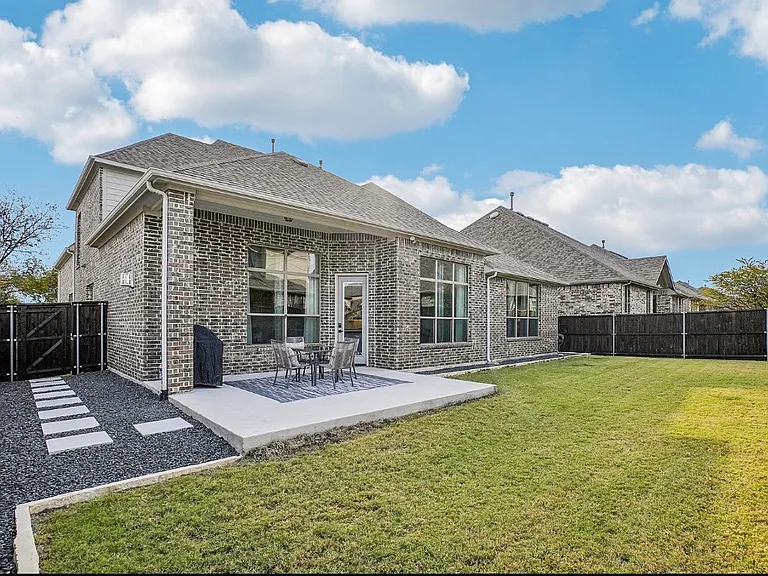 Fully landscaped rear of property