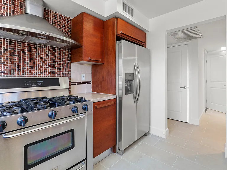 Kitchen with Six Burner Gas Stove Cooktop