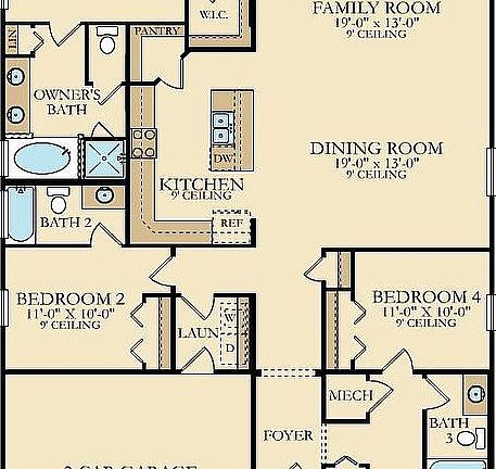 Floor Plan of house.