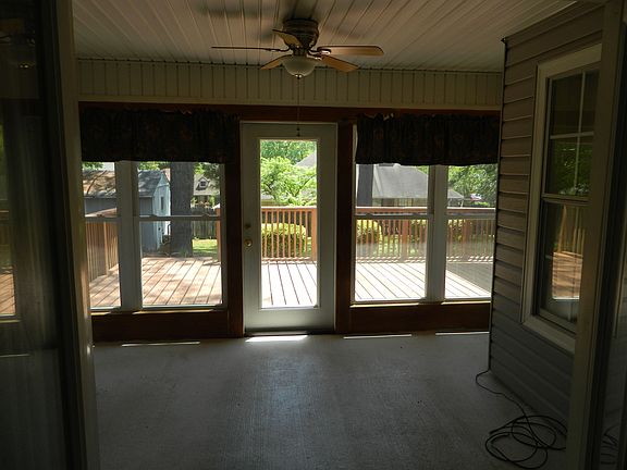 sunroom overlooking deck
