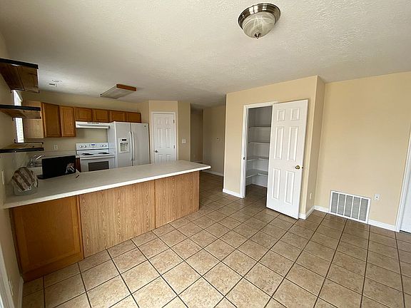 Dining room and kitchen