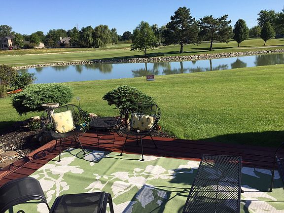 Pond and golf course view