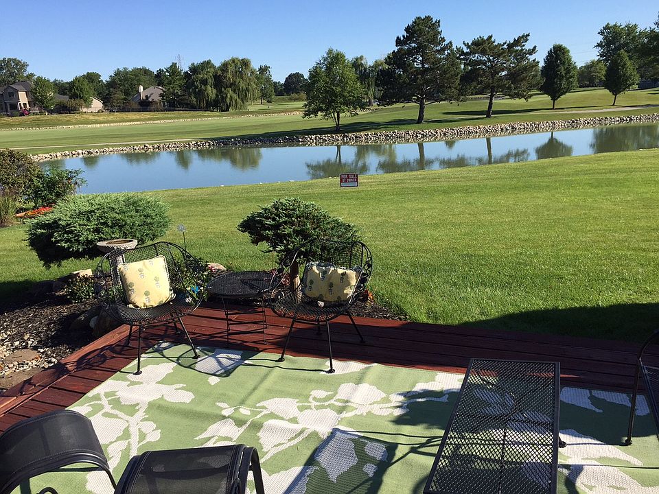 Pond and golf course view
