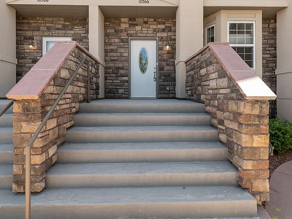 Front entrance stairs and door