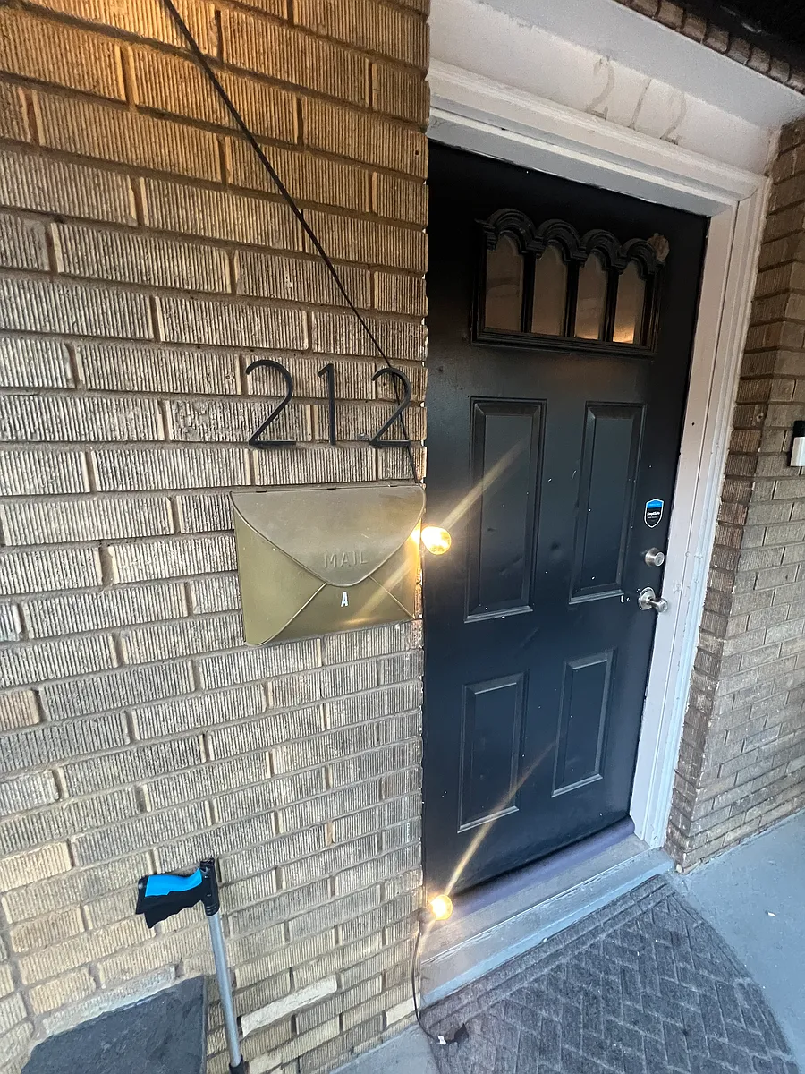 Front Entry Mailbox Porch - 212 W 33rd St #A