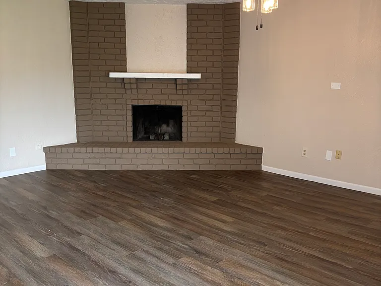 Living room with fire place