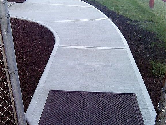Side walk to side porch