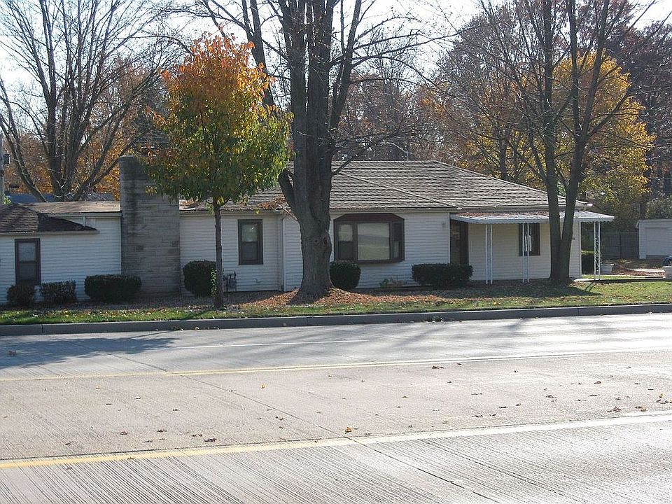 From across street