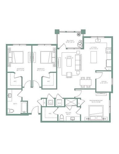 Floor plan C1