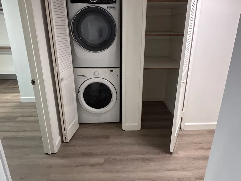 washer & dryer / guest closet