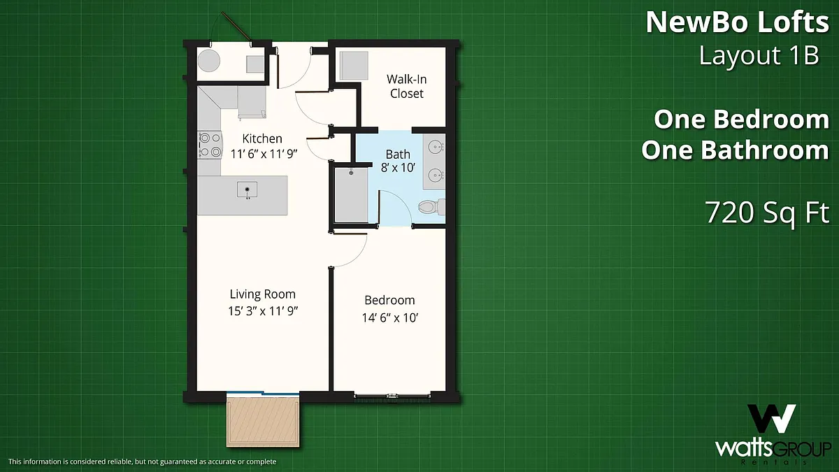 Floor plan Layout 1B