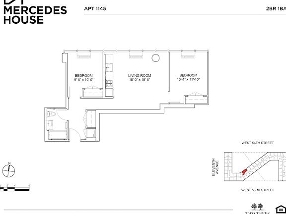 2nd image of 550 W 54th St #1145
