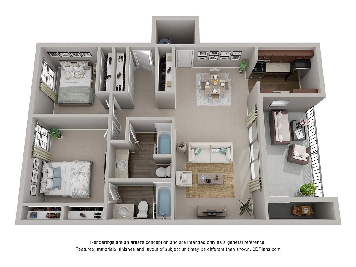 Floor plan CLASSIC 2X2 FLOOR PLAN