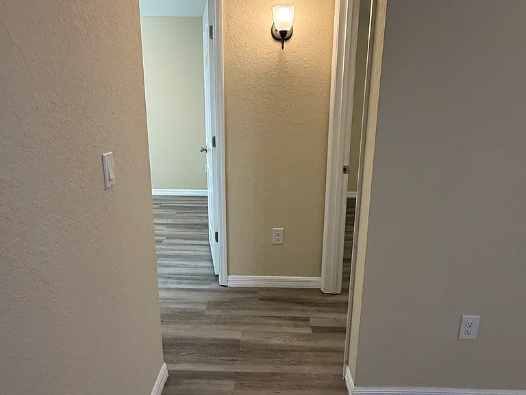 From living room Right door 2nd room, 3rd room door and bathroom as well.
