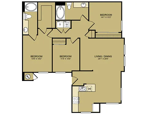 Floor plan Rodeo Drive
