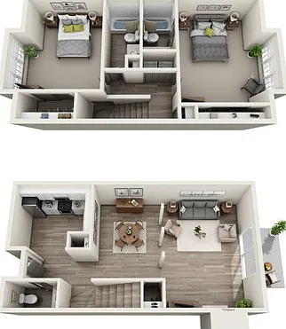 Two Bedroom Two Bath Floor Plan Two Bedroom Two Bath Floor Plan