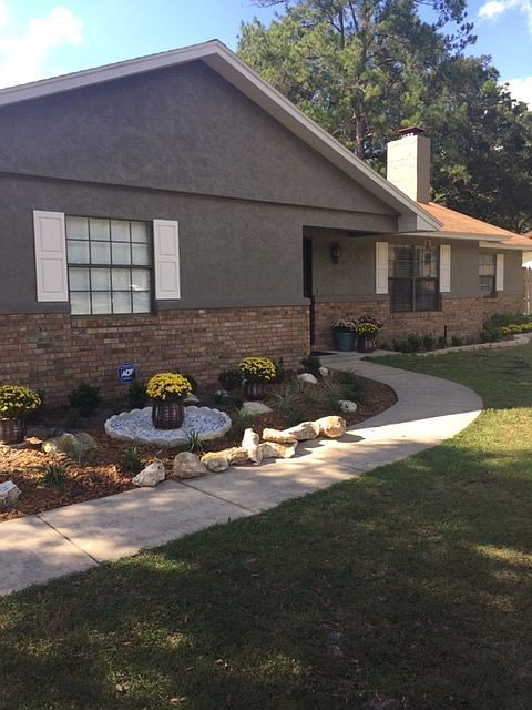 Newly painted Stucco