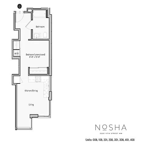 Floor plan Jr 1 Bed- 1Bath A4