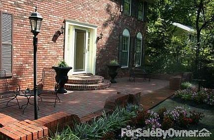 Custom brick terrace
