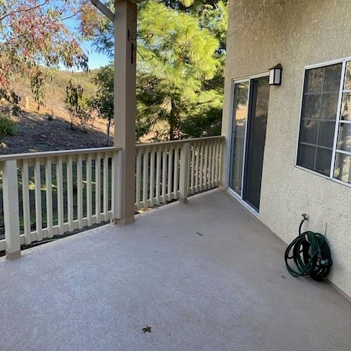 Main Patio with beautiful views and privacy