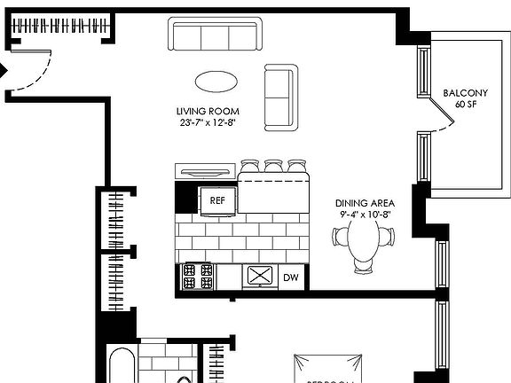 2nd image of 70 W 93rd St #706D