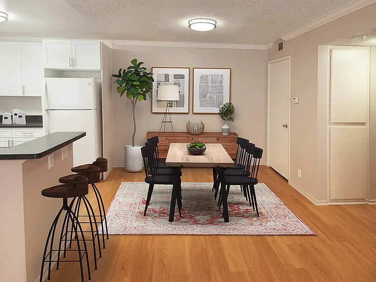 Upgraded Kitchen with Hard Surface Flooring