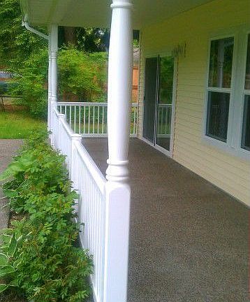 Covered front porch.