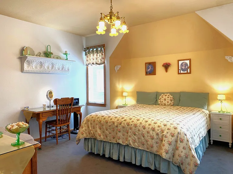 Master BR CAL King Bed Dressed in Ralph Lauren