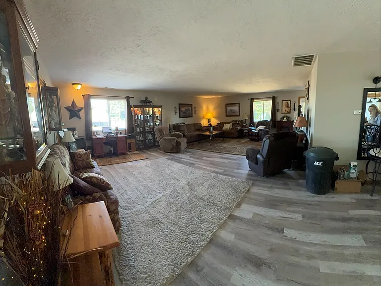Huge Living Room With Lake View