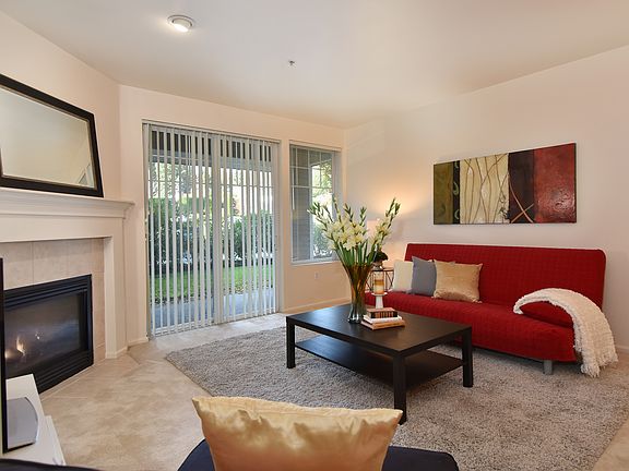 Living room w/cozy fireplace