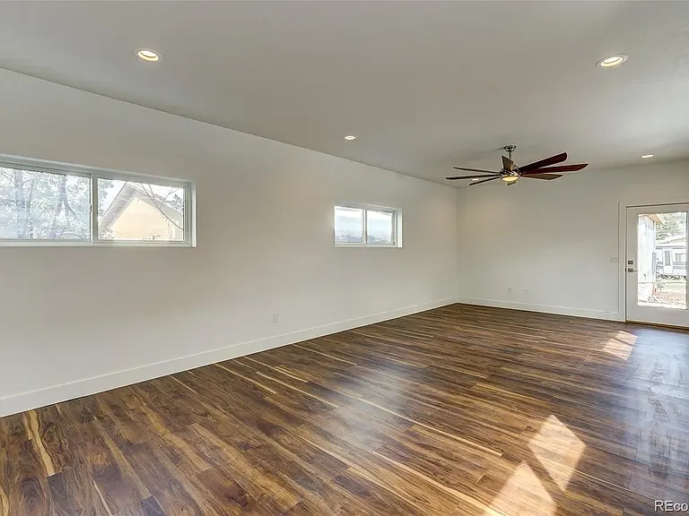 Living room to back door