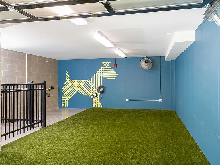 Rain or shine, the indoor dog run at Eleven33 keeps your pets happy and active complete with easy access to a wash station and fresh air.