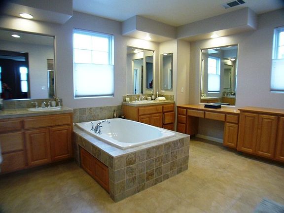 Master bath with separate tub and shower