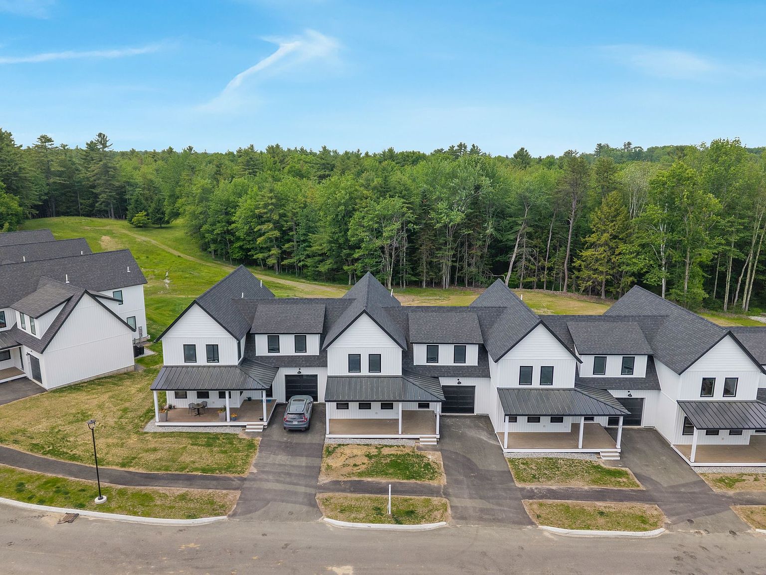 End unit Townhome Plan, Fairway Commons at Gorham Fairways — Gorham Country Club