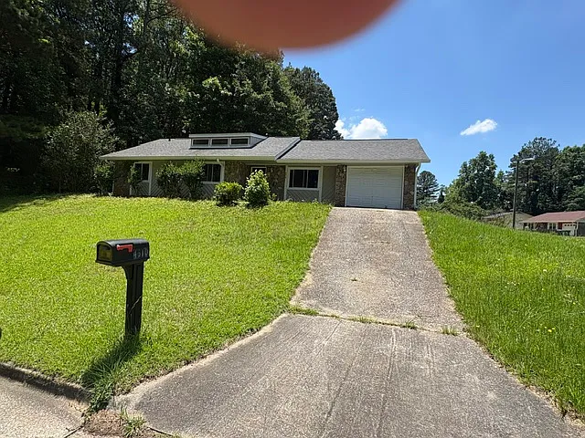 View from the Street - 1.5 Car Garage