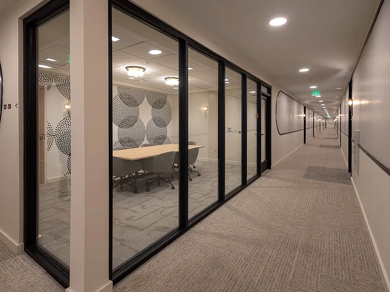 conference room and hallway