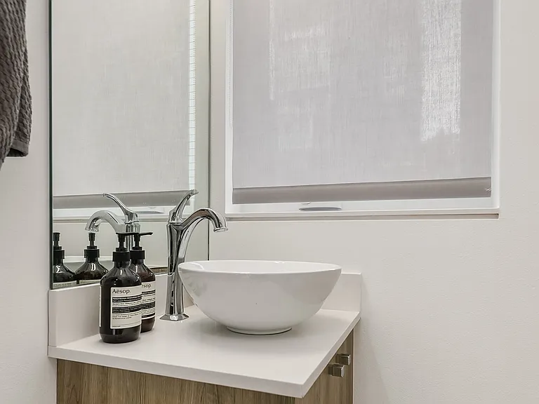 Second floor powder room