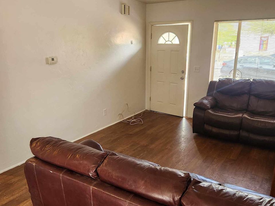 living room and front door furniture has been moved out