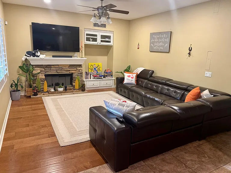 2 of 2 downstairs living rooms