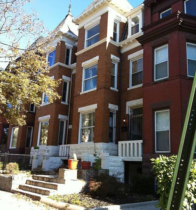 Three story rowhouse.