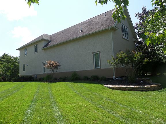 Side View, fully landscaped