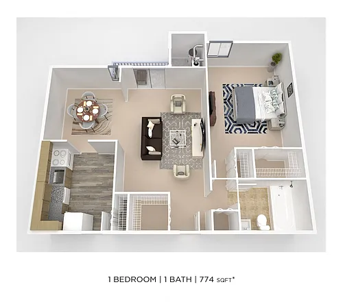 Floor plan 1 Bedroom