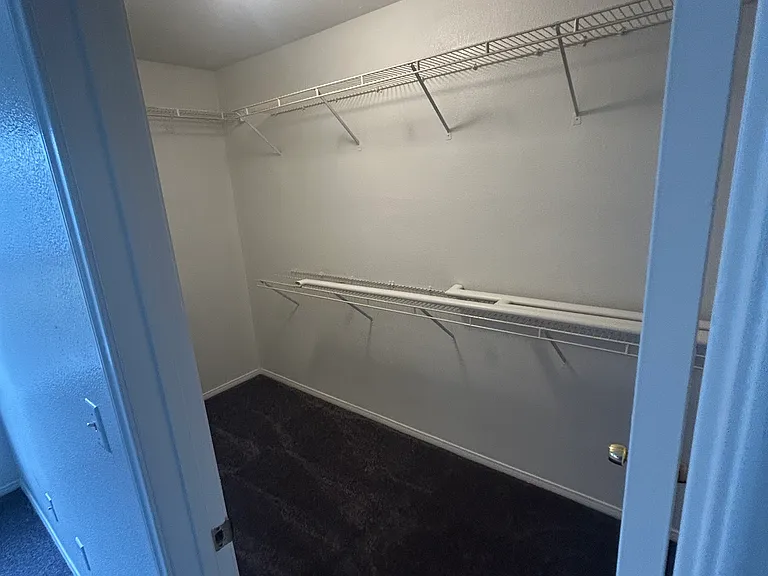 Master bedroom walk in closet