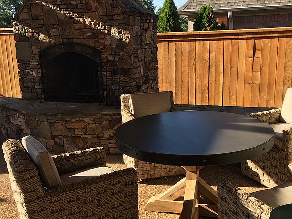 Custom Fenced back yard 