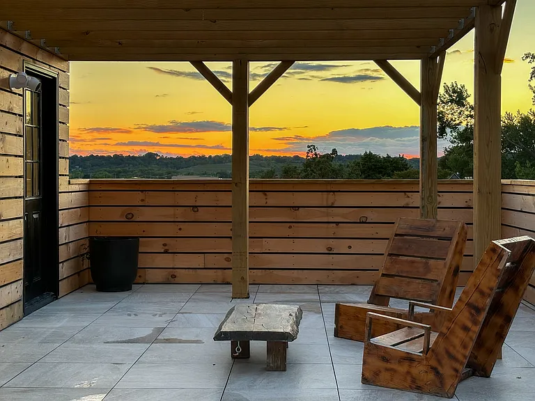 Sunset from the roof top