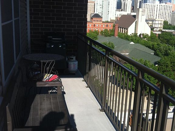 22 foot long balcony along the southern boundary of the unit