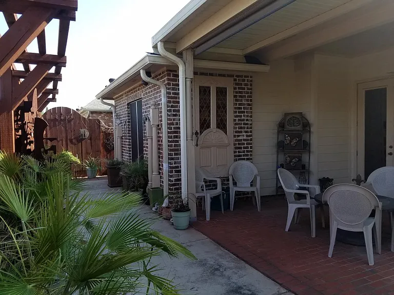 back courtyard